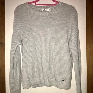 Hollister gray knit sweater
